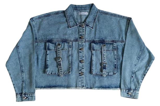 Cropped denim jacket