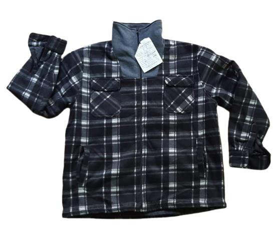 Fleece check shirt